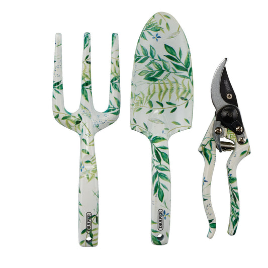 ALU FLORAL 3PC GARDEN TOOL SET
