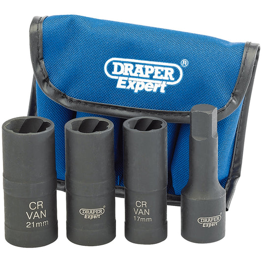 4PC WHEEL NUT DOUBLE SOCKETS