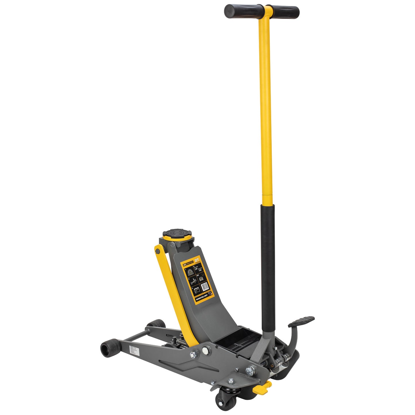 WINNTEC? 2 TON Low-Profile Turbo-Lift Trolley Jack