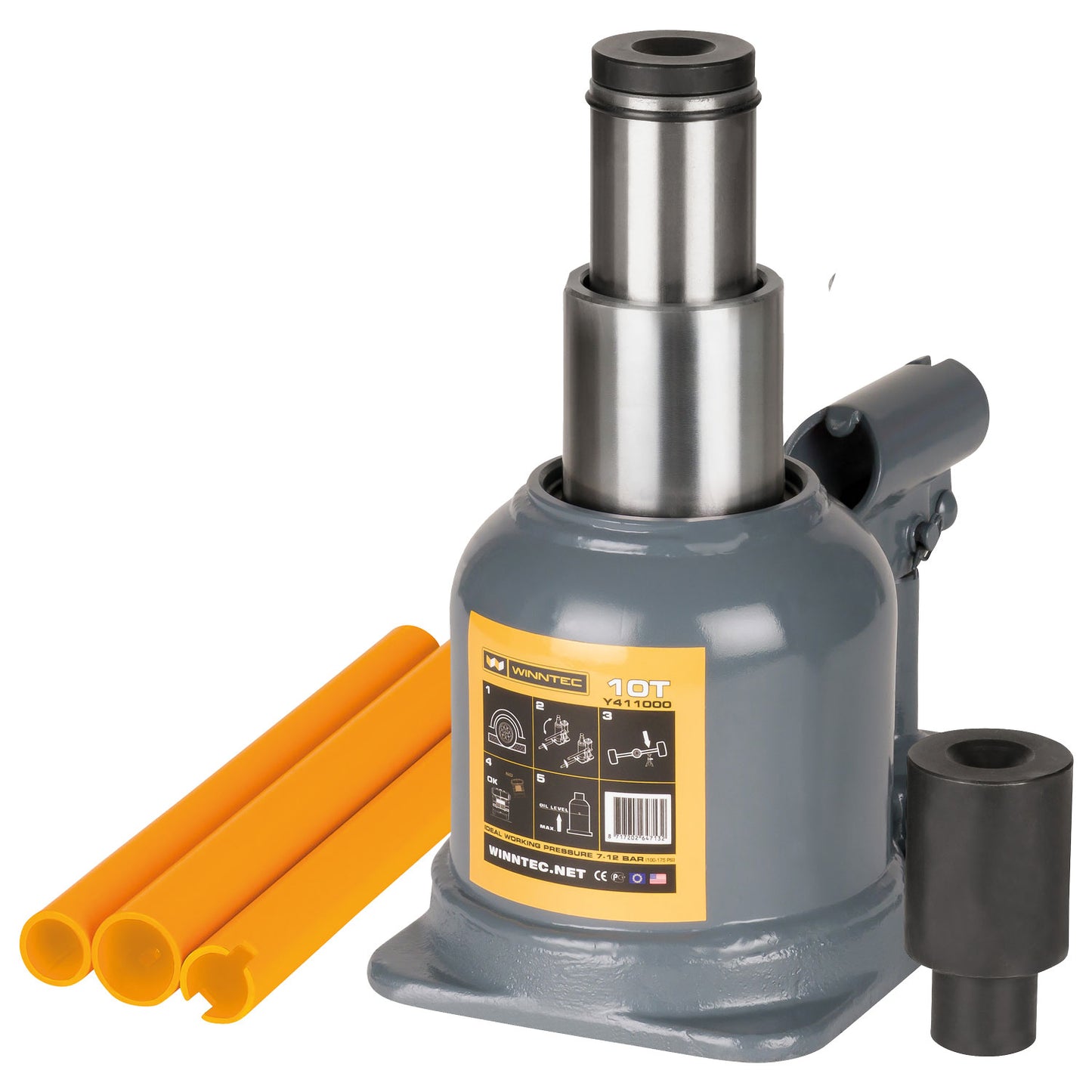 WINNTEC? 10 TON Low-Profile Bottle Jack