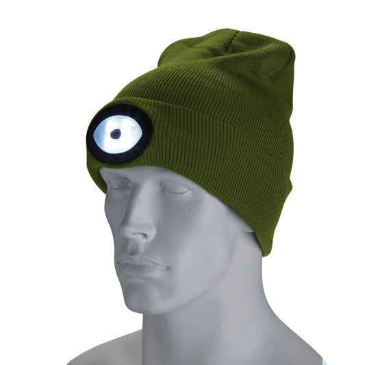 BEANIE WITH TORCH - GREEN