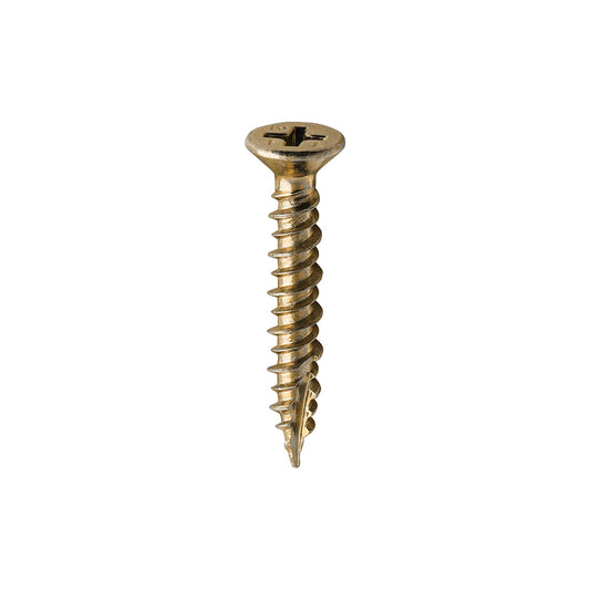 Window Fabrication Screws - Countersunk - PH - High-Low Thread - Slash Point - Yellow