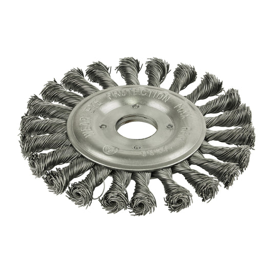 Wheel Brush - Twisted Knot Steel Wire