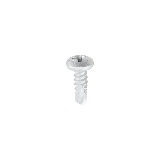 Window Fabrication Screws - Pan - PH - Self-Tapping - Self-Drilling Point - Martensitic Stainless Steel & Silver Organic