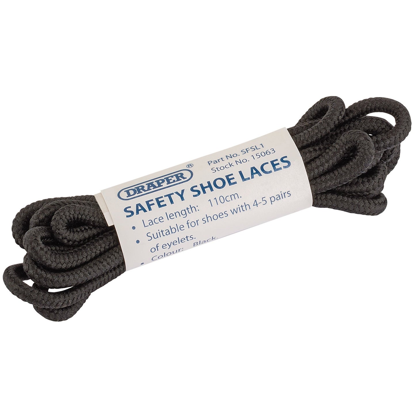 SAFE.SHOE SPARE LACES BLK 110