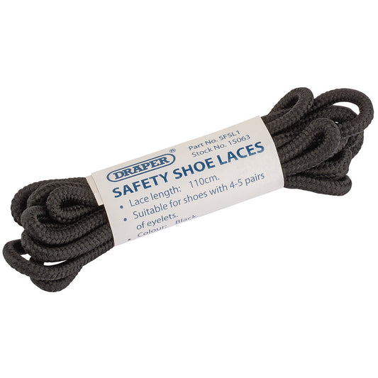 SAFE.SHOE SPARE LACES BLK 110