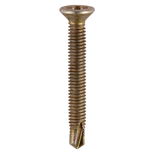 Window Fabrication Screws - Countersunk - PH - Metric Thread - Self-Drilling Point - Yellow