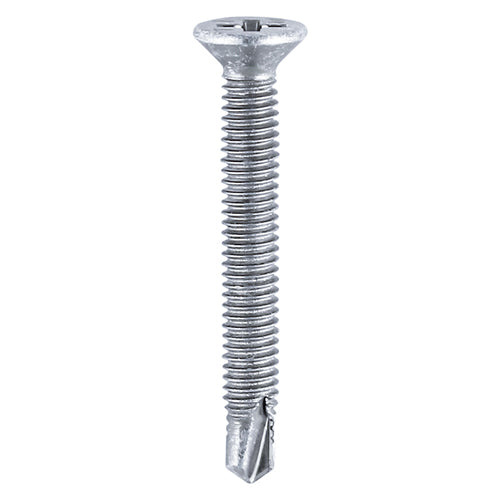 Window Fabrication Screws - Countersunk - PH - Metric Thread - Self-Drilling Point - Zinc