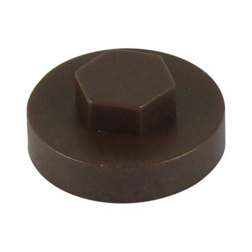 Hex Head Cover Caps - VanDyke Brown