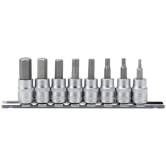 8PC 48MM HEX SOCKET BIT-3/8"SD
