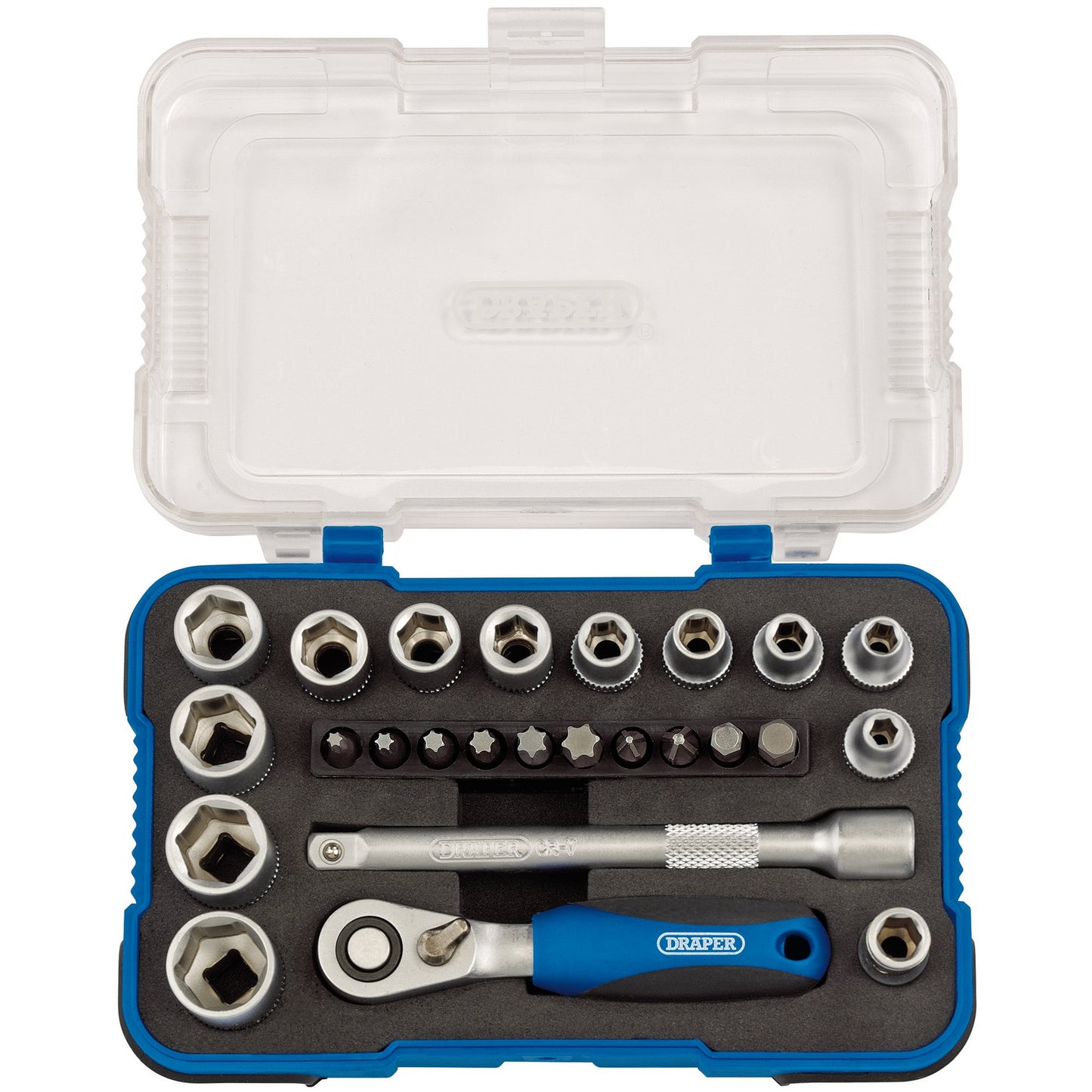 DRAPER 1/4" SOCKET SET 25PC