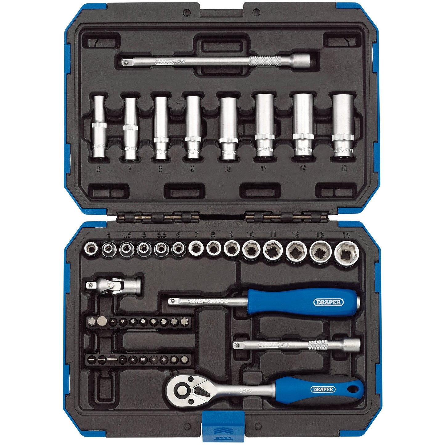 DRAPER 1/4" SOCKET SET 47PC