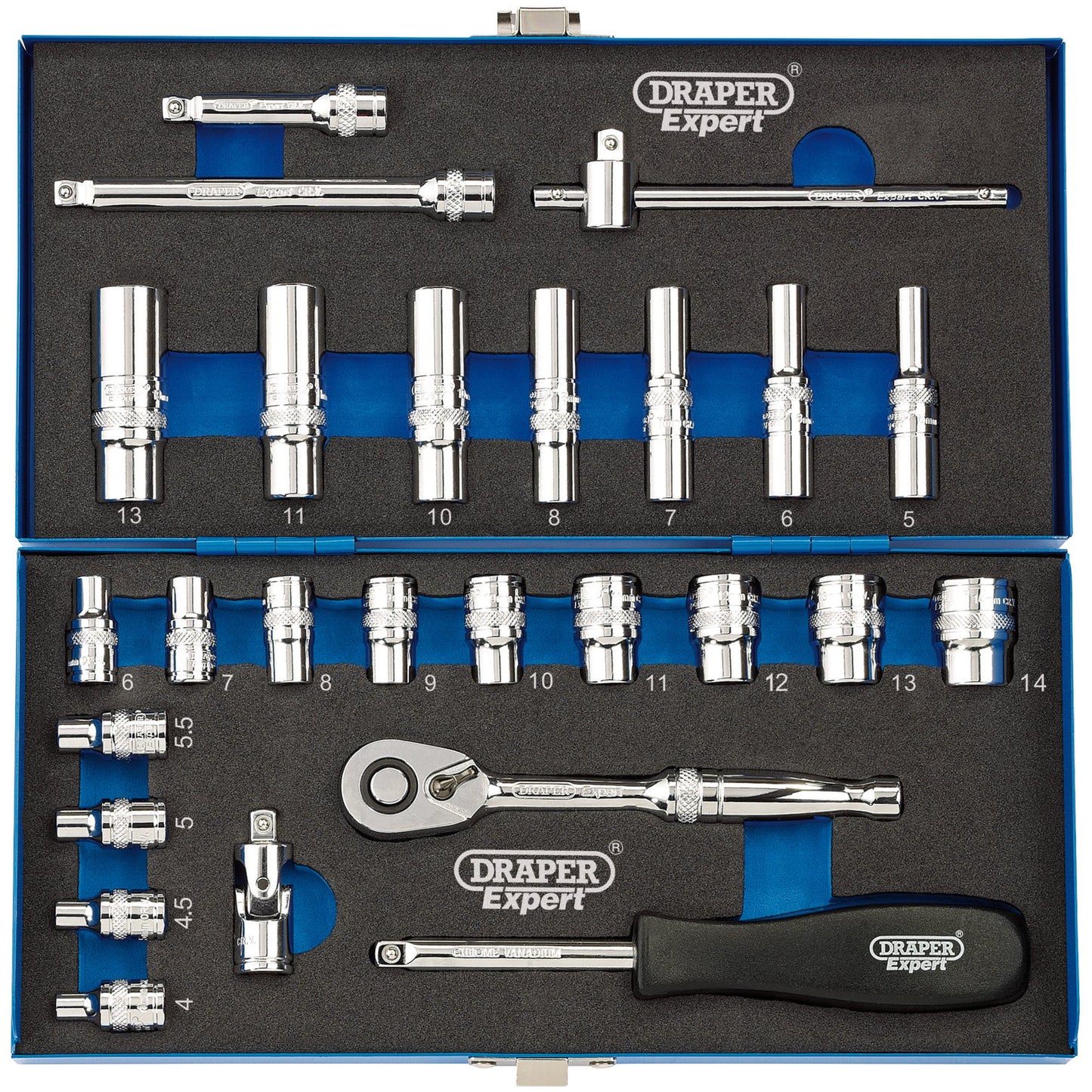 1/4" SQ.DR 26PC SOCKET SET MC