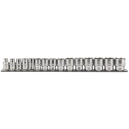 3/8" 15PC METRIC SOCKET RAIL