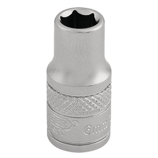 6.0MM 6PT SOCKET 1/4  DR-PCKD