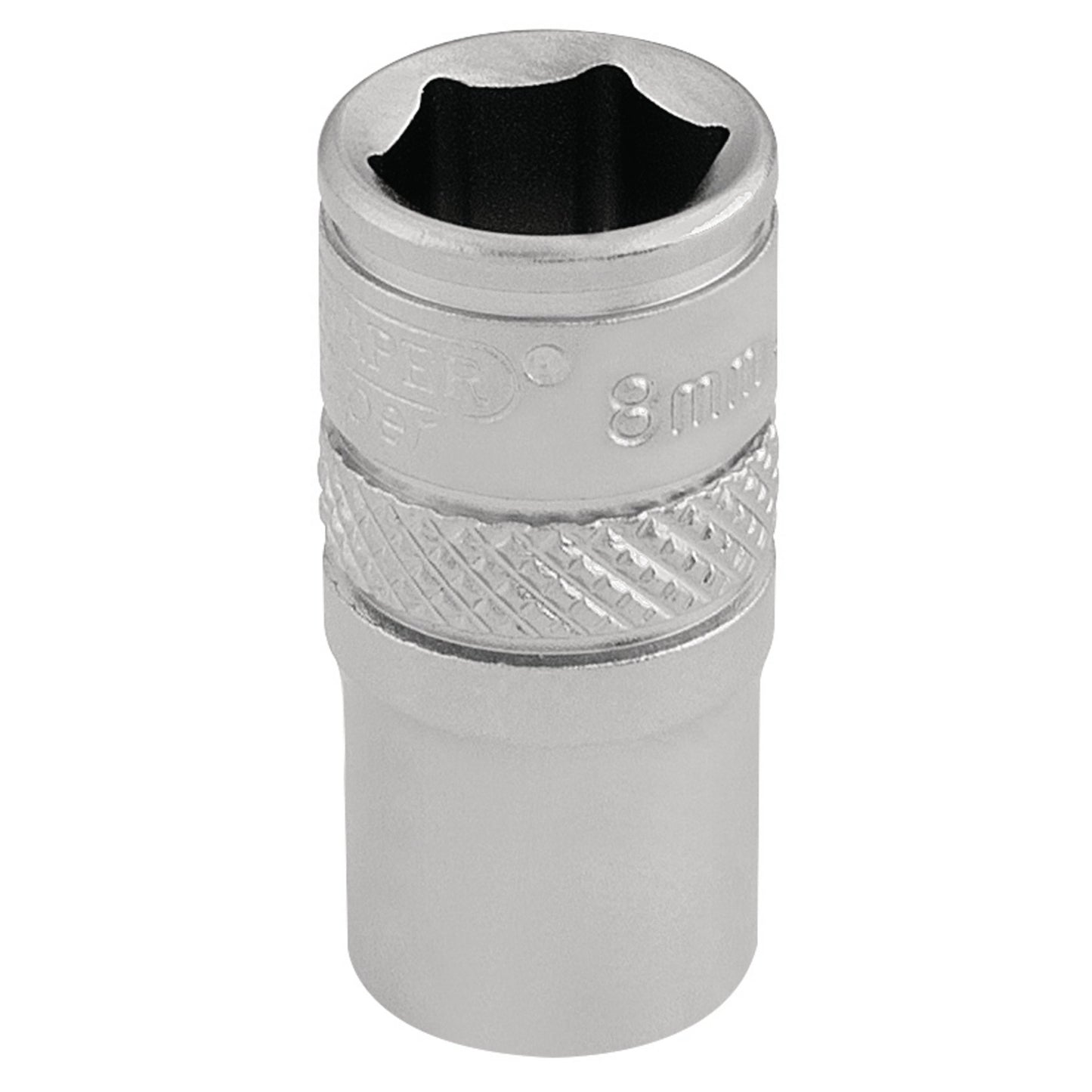 8.0MM 6PT SOCKET 1/4  DR-PCKD