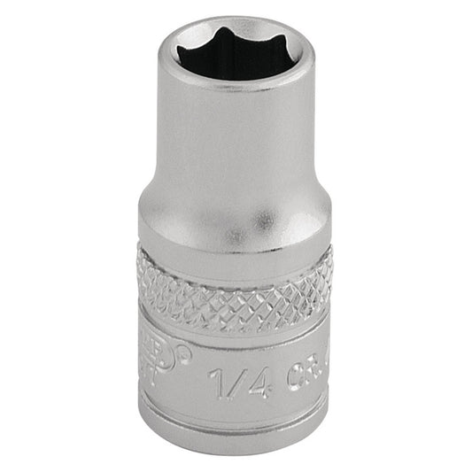 1/4" 6PT SOCKET 1/4  DR-PCKD