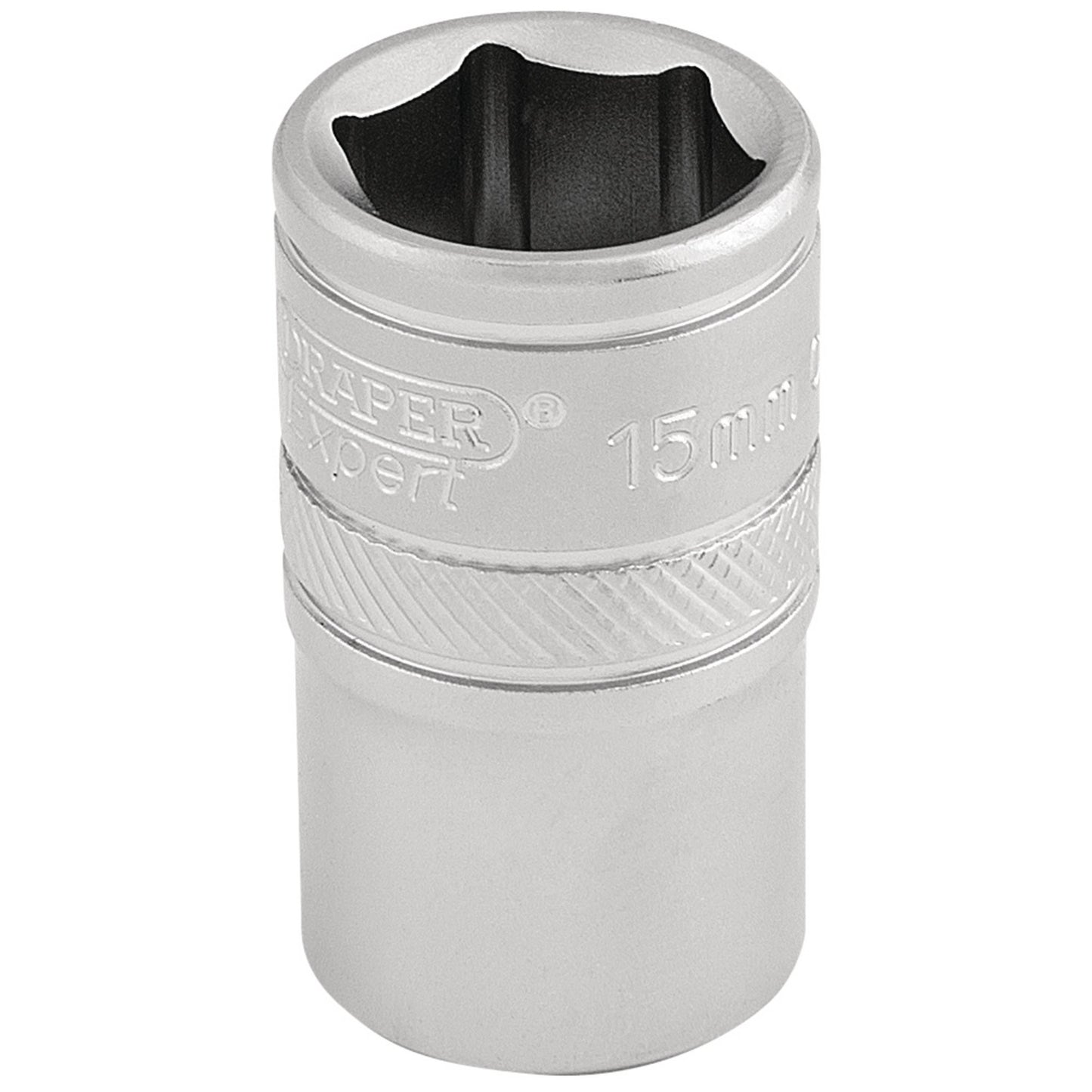 15MM 6PT SOCKET 1/2 DR-PCKD