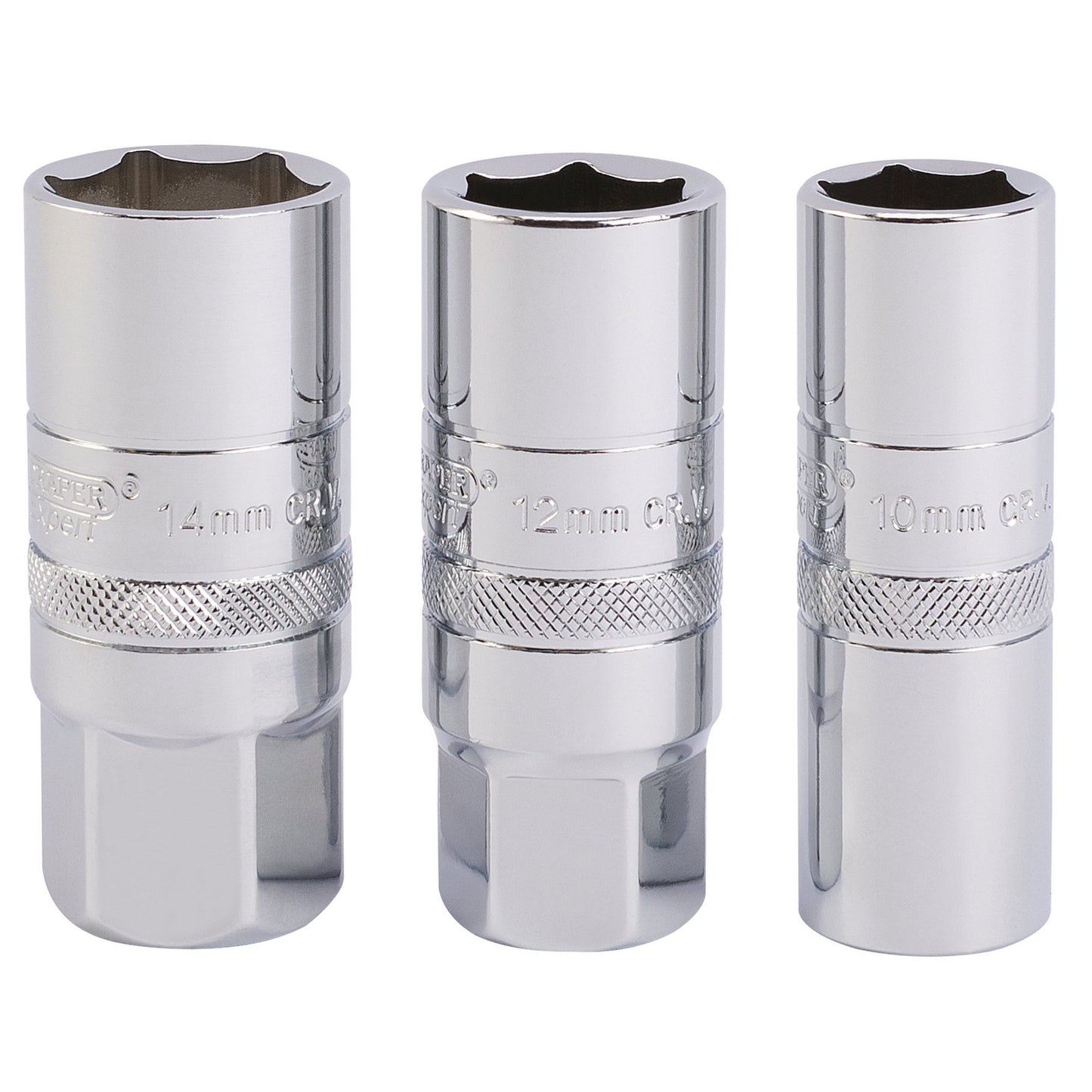 3PC SPARK PLUG SCKET 1/2"PCKD