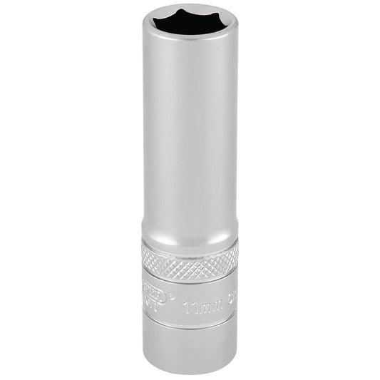 11MM6PT DEEP SOCKET 3/8 DR-PK