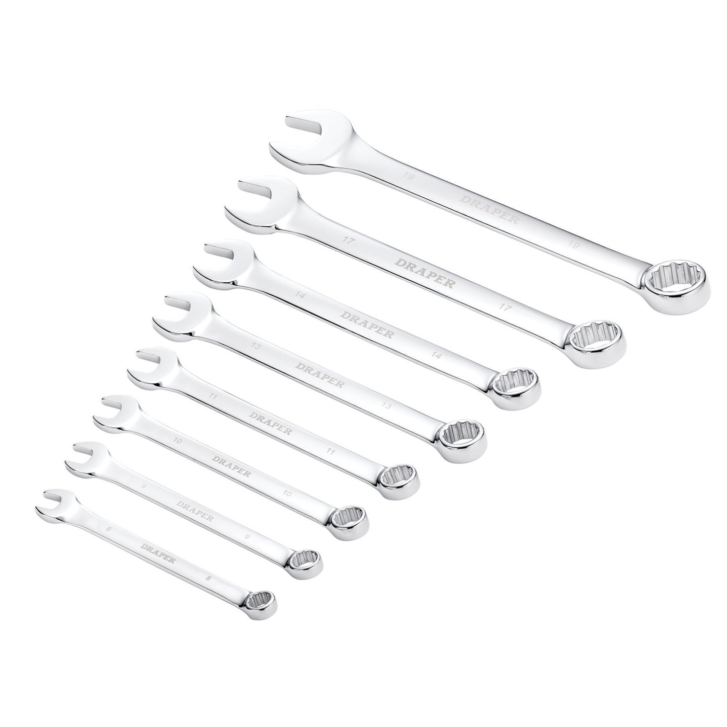 8PC.COMB SPANNER SET 8-19MM