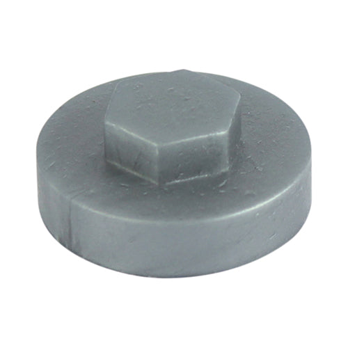 Hex Head Cover Caps - Dark Silver