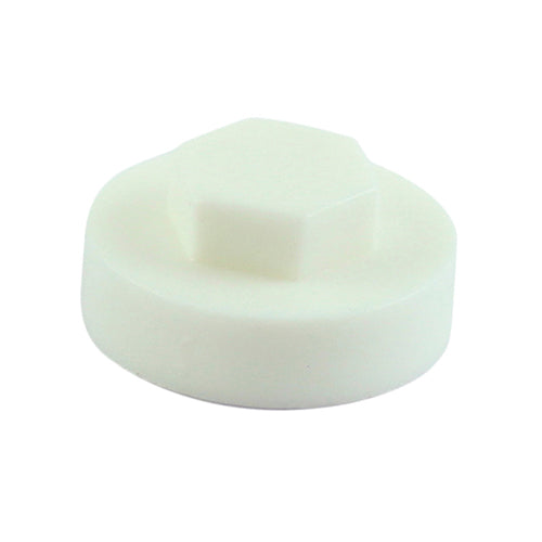 Hex Head Cover Caps - Pure White