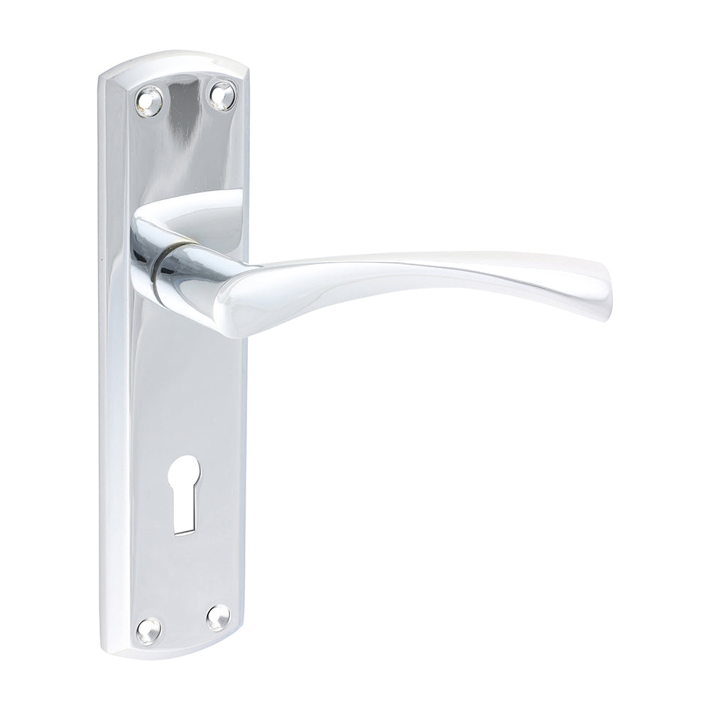 Zeta Lock Handles  - Polished Chrome