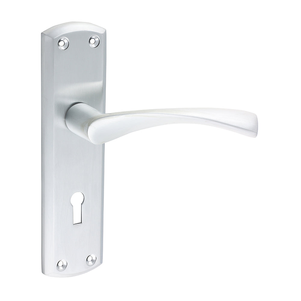 Zeta Lock Handles - Satin Chrome