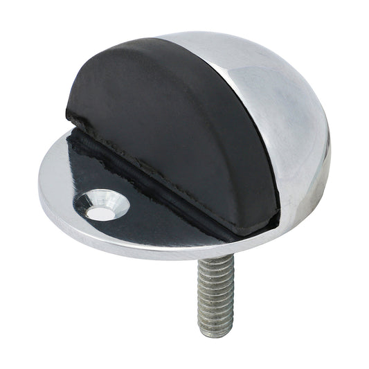 Oval Door Stop - Polished Chrome