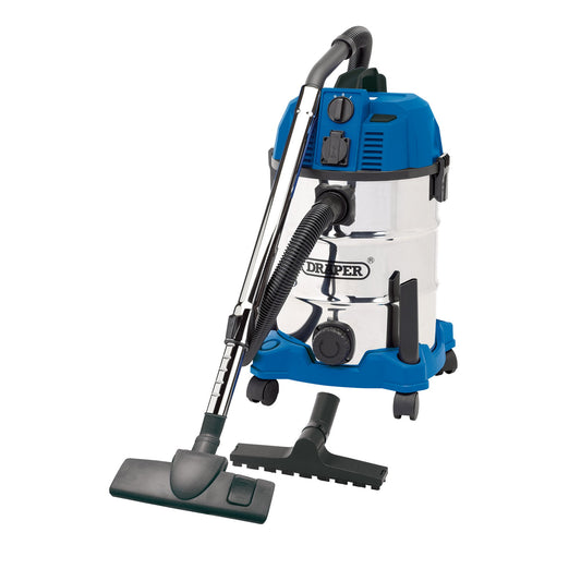 VACUUM W/DRY 30L + POWER 230V