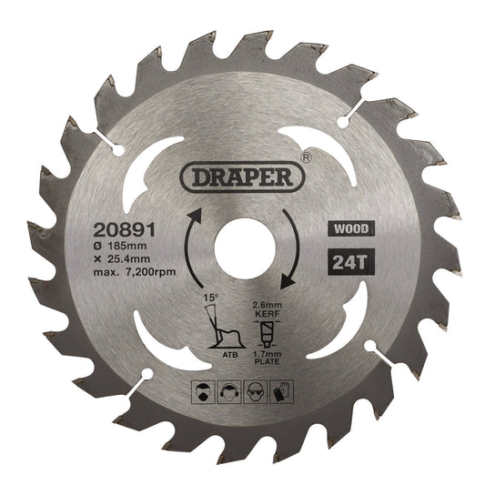 TCT SAW BLADE 185MM 24T WOOD