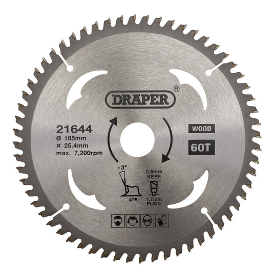 TCT SAW BLADE 185MM 60T LMNTE