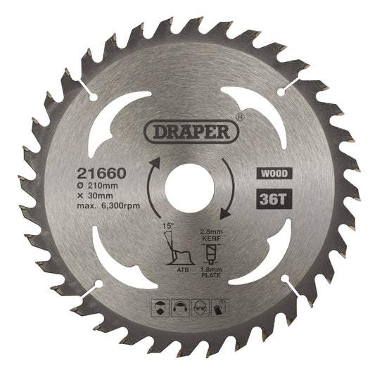 TCT SAW BLADE 210MM 36T WOOD