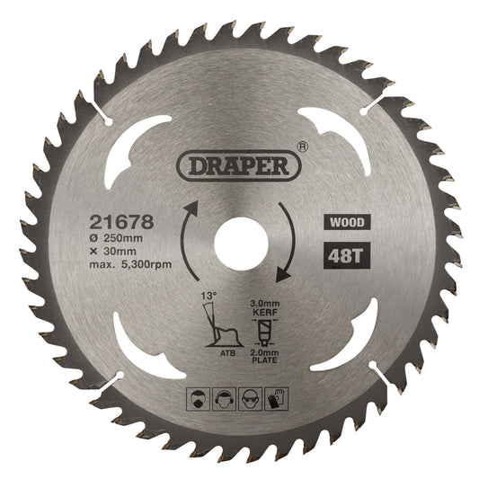 TCT SAW BLADE 250MM 48T WOOD