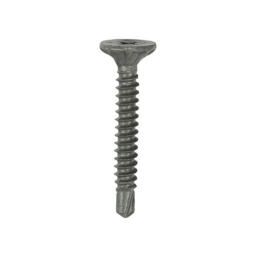Drywall Construction Metal Stud Cement Board Screws - PH - Countersunk Wafer - Self-Drilling - Exterior - Silver Organic
