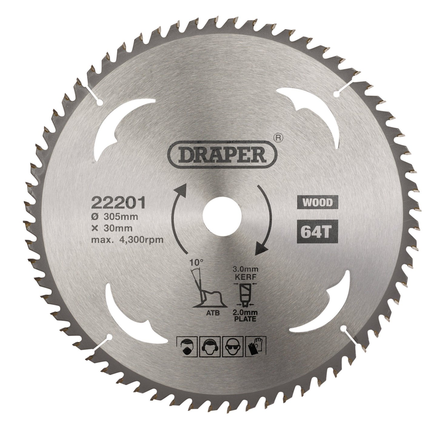 TCT SAW BLADE 305MM 64T WOOD