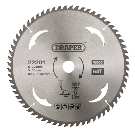 TCT SAW BLADE 305MM 64T WOOD