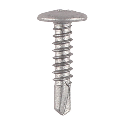 Metal Construction Sheet & Framing Screws - PH - Low Profile Wafer - Exterior - Silver Organic