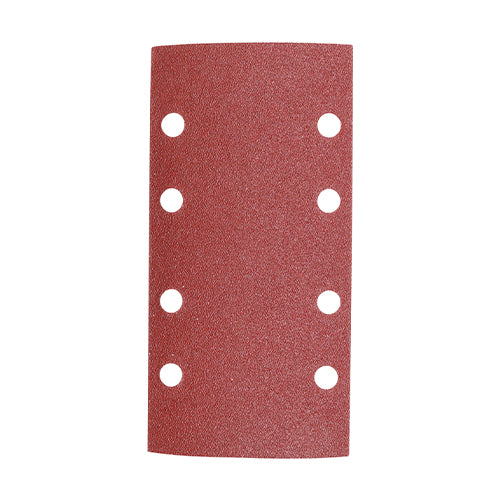 1/3 Sanding Sheets - Mixed - Red - Punched