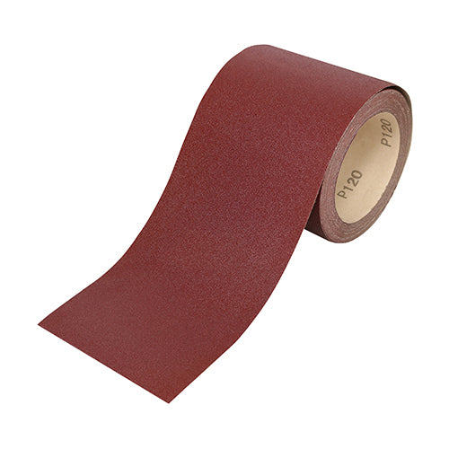 Sandpaper Roll - 120 Grit - Red