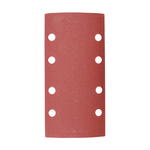 1/3 Sanding Sheets - 180 Grit - Red - Punched