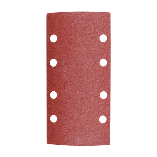 1/3 Sanding Sheets - 120 Grit - Red - Punched