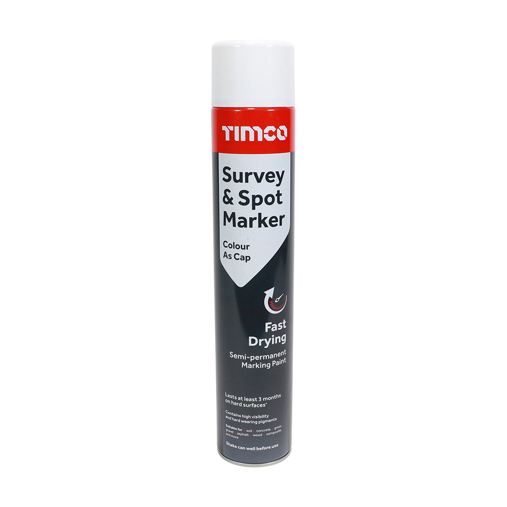 Survey & Spot Marker - White