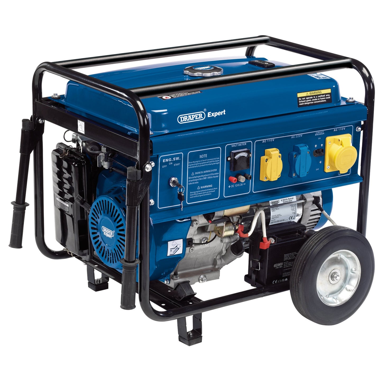 4.0KVA PETROL GENERATOR/WHEELS