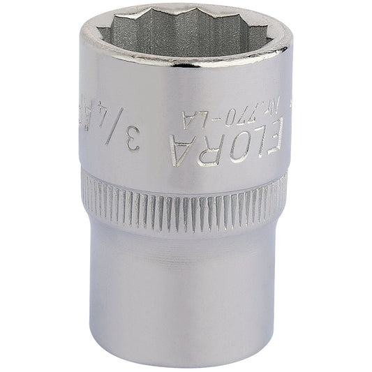 3/4"AF BI-HEX SOCKET 1/2"DR