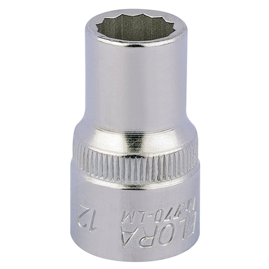 12MM BI-HEX SOCKET 1/2"DR