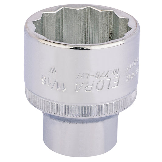 11/16"WW BI-HEX SOCKET 1/2"DR