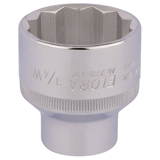 3/4"WW BI-HEX SOCKET 1/2"DR