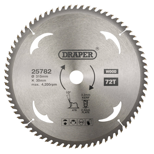 TCT SAW BLADE 315MM 72T WOOD